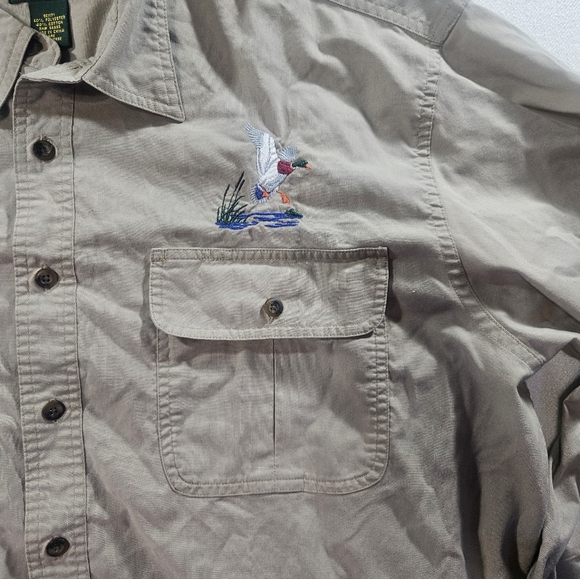Cabela’s XL Tall Embroidered Duck Shirt Long Sleeve - Picture 2 of 9